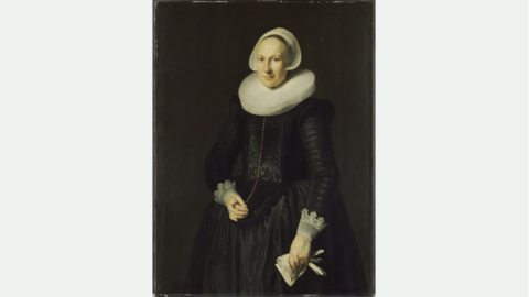 Bildnis einer Frau in Dreiviertelfigur Thomas de Keyser, Bildnis einer Frau in Dreiviertelfigur