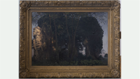 Eugen Bracht, Das Quitzowschloss, Öl auf Leinwand, 1902