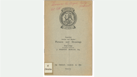 Aukt. Kat. London, Christie's 31.03.1944
