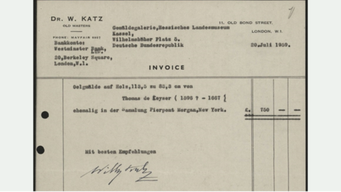 Invoice von 1959