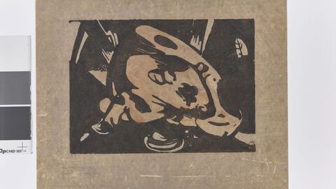 Druckgrafik eines Stiers