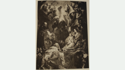 Abbildung des Altarbildes in der Sankt Nikolauskirche in Diksmuide