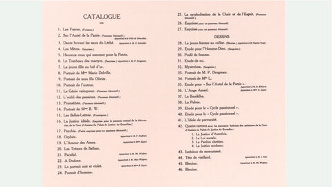 Katalog des Cercle Artistique et Littéraire, Brüssel: „Exposition des Œuvres du peintre Jean Delville“ (1924)