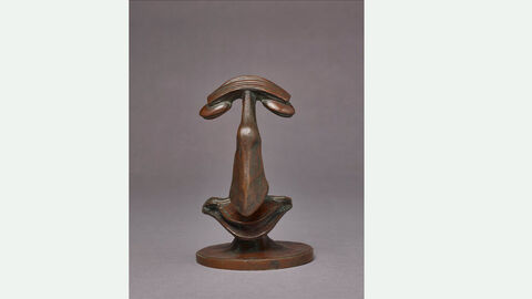 Bronze-Plastik Skulptur eines Gesichts