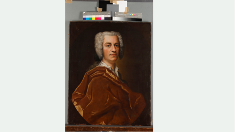 Selbstbildnis von Johann Christian Fiedler 