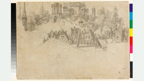 gemaltes Bild einer Burg